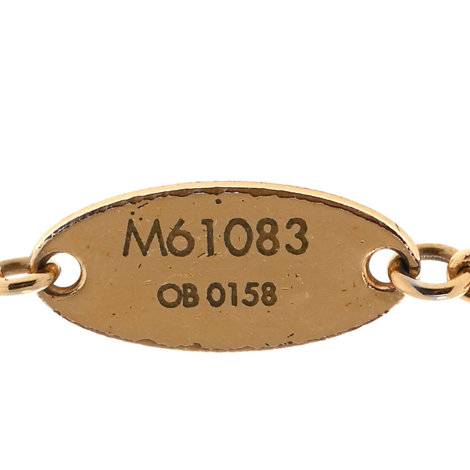 Louis Vuitton Essential V Necklace Gold 7 of 7