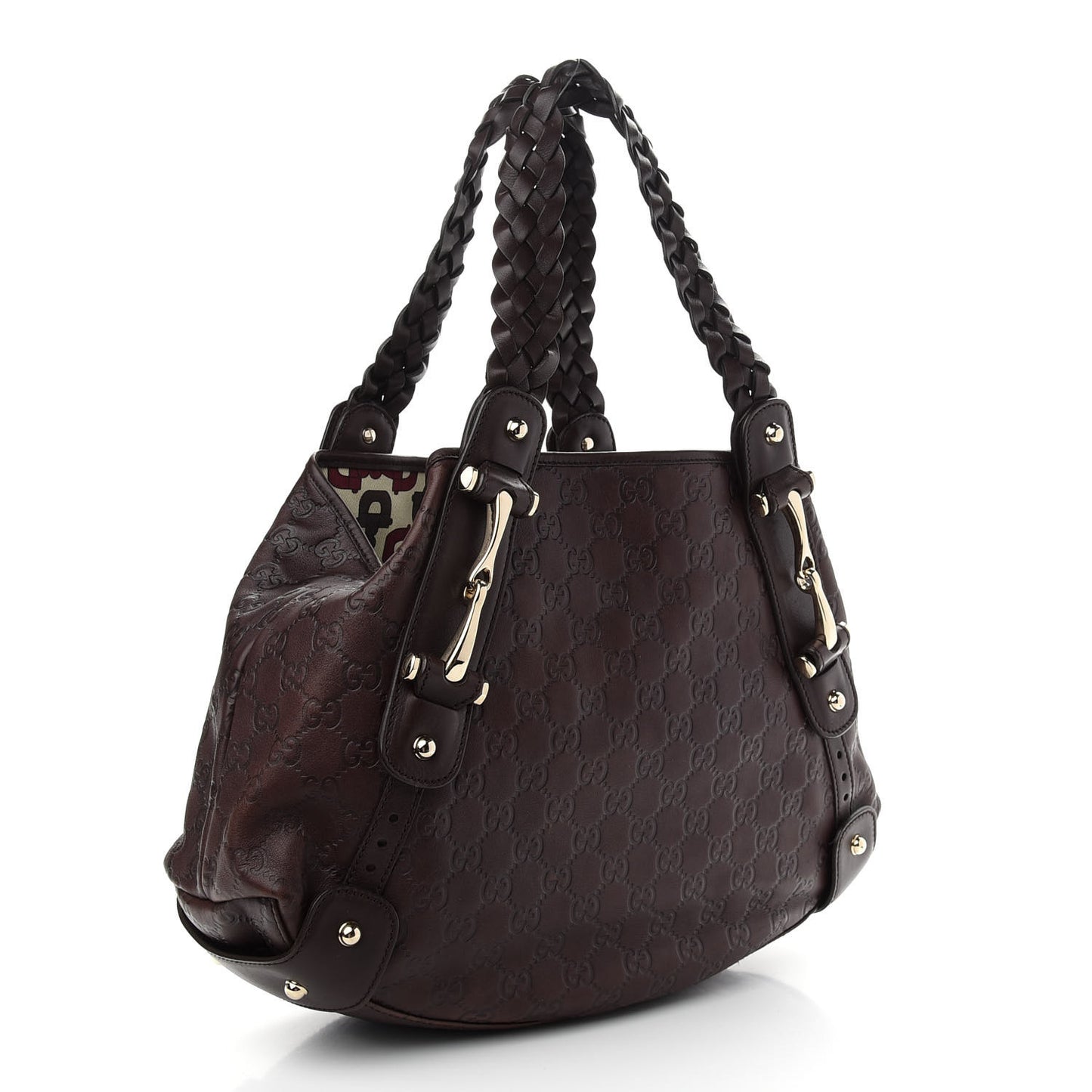 Guccissima Small Pelham Shoulder Bag Chocolate