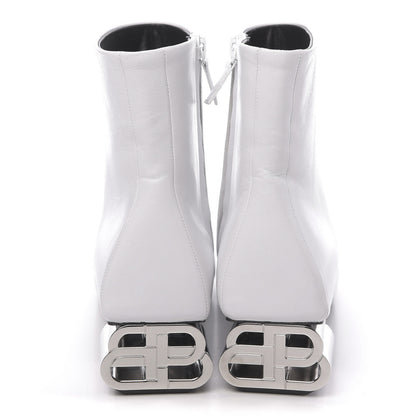 Balenciaga Sheepskin Typo Ankle Booties 36.5 White 5 of 11