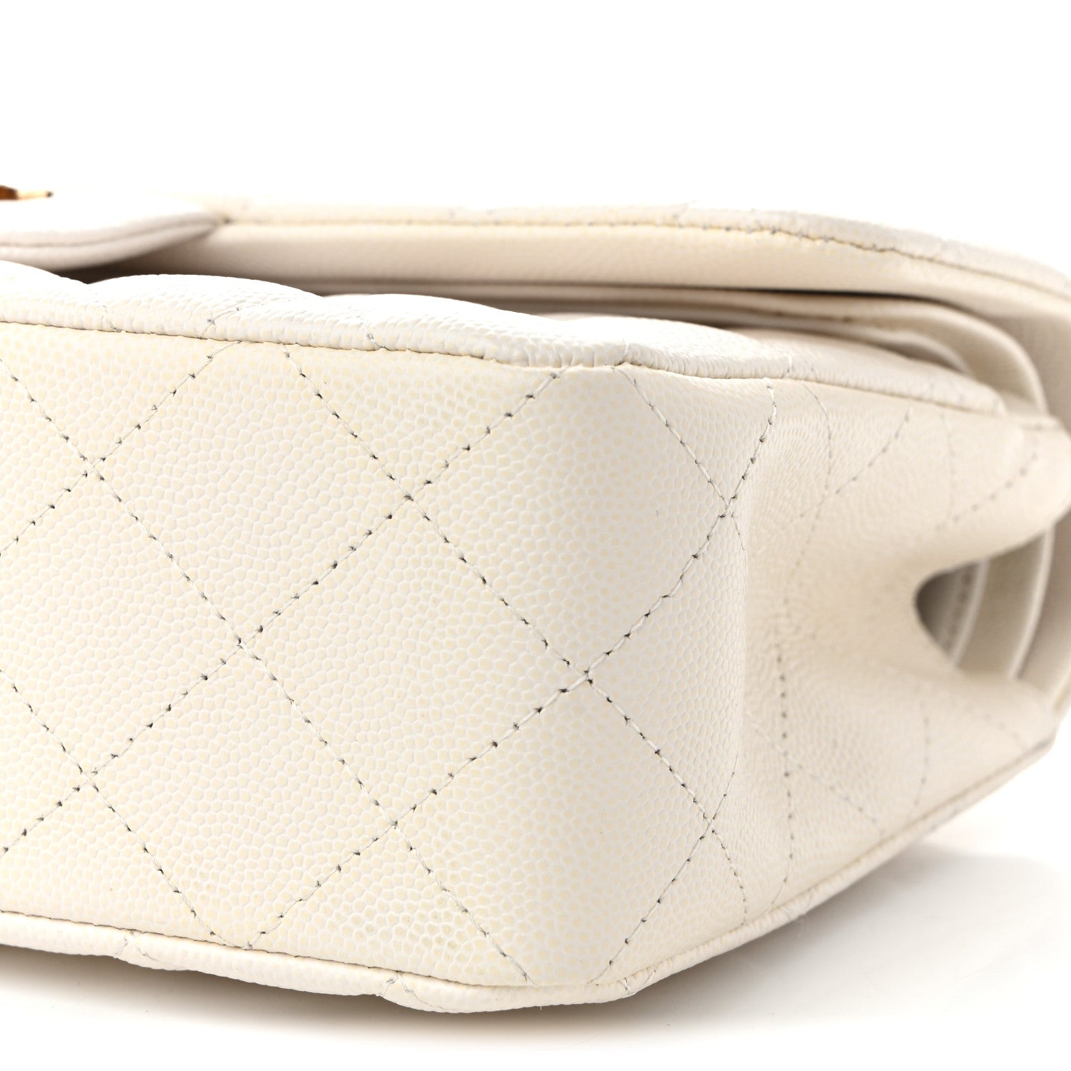 Chanel Caviar Quilted Small Double Flap White 10 of 10