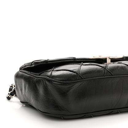 Chanel Lambskin Quilted Giant CC Flap Shoulder Bag Black 8 of 10
