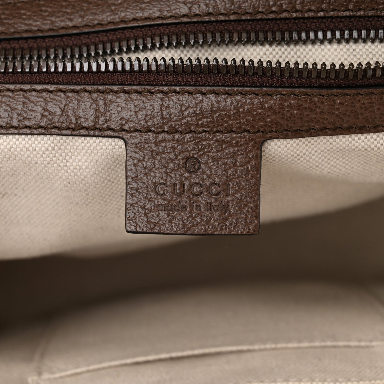 Gucci GG Supreme Monogram Calfskin Web Small Ophidia Day Backpack Beige Ebony New Acero 6 of 10