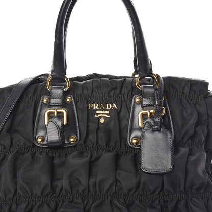 Prada Tessuto Nylon Gaufre Tote Black 8 of 28