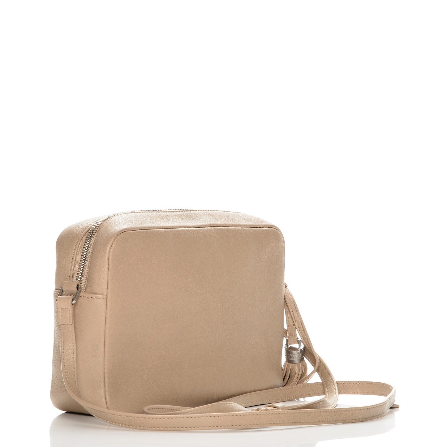 Lambskin Monogram Small Lou Camera Bag Dark Beige