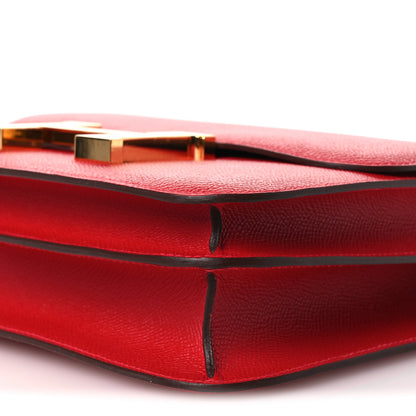 Hermes Epsom Constance 24 Rouge Casaque 10 of 13