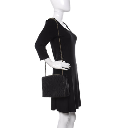 Chanel Lambskin Quilted Medium Diamond CC Flap Black 2 of 19