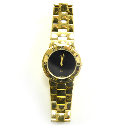 Gucci Stainless Steel 25mm 3300L Quartz Watch Black 1 of 7