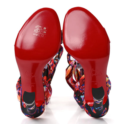 Christian Louboutin Crepe Satin Disco Laser Du Desert 100 Sandal 36 Multicolor 5 of 7