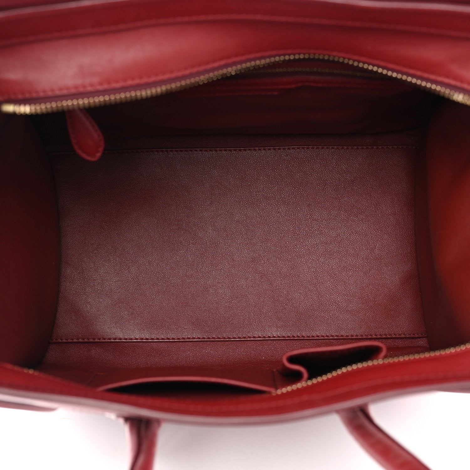 Celine Smooth Calfskin Mini Luggage Red 5 of 9