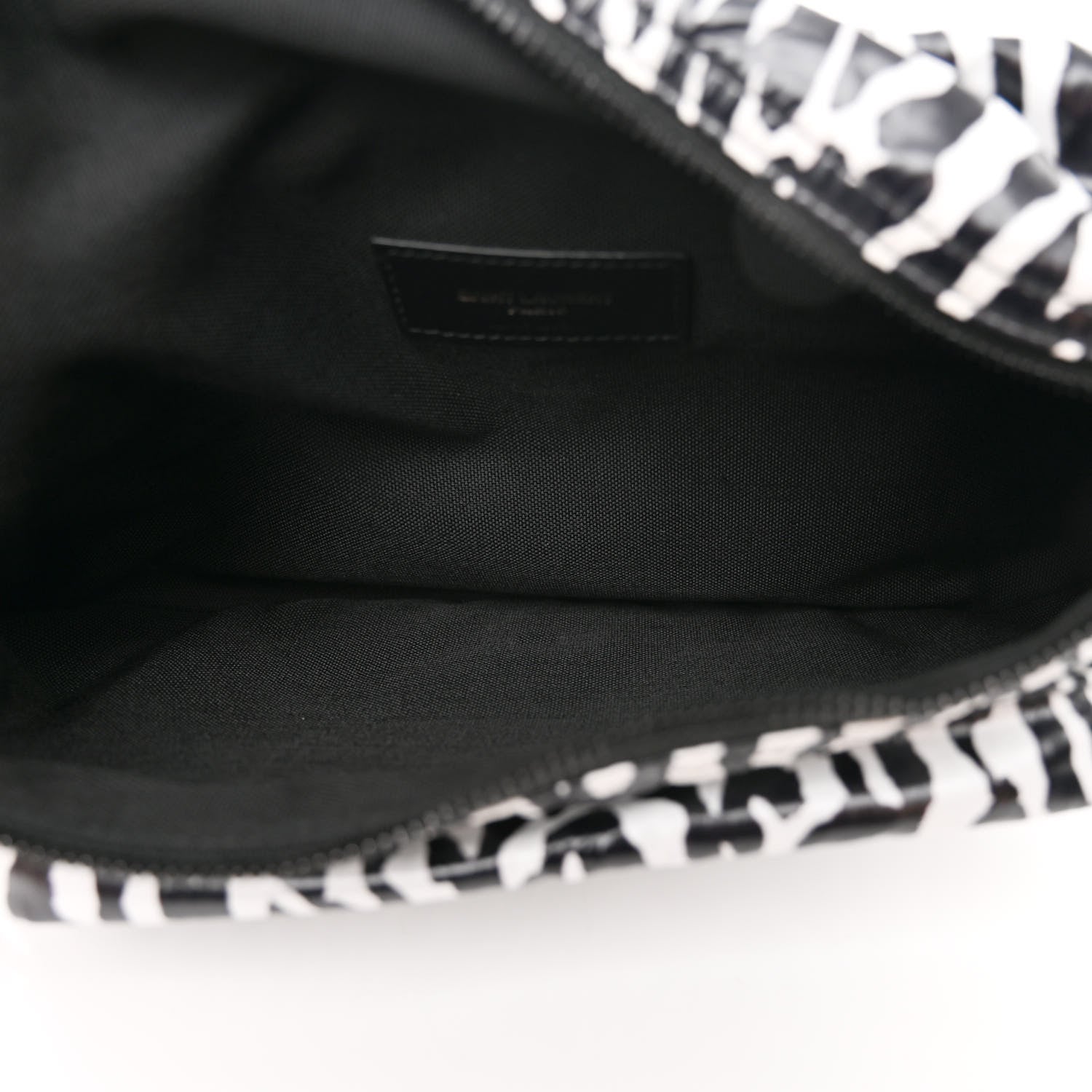 Saint Laurent Nylon Leopard Print Belt Bag Black 5 of 10