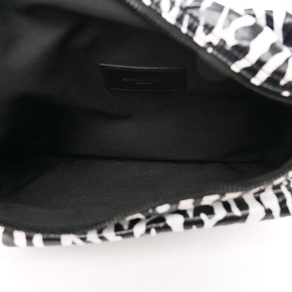 Saint Laurent Nylon Leopard Print Belt Bag Black 5 of 10