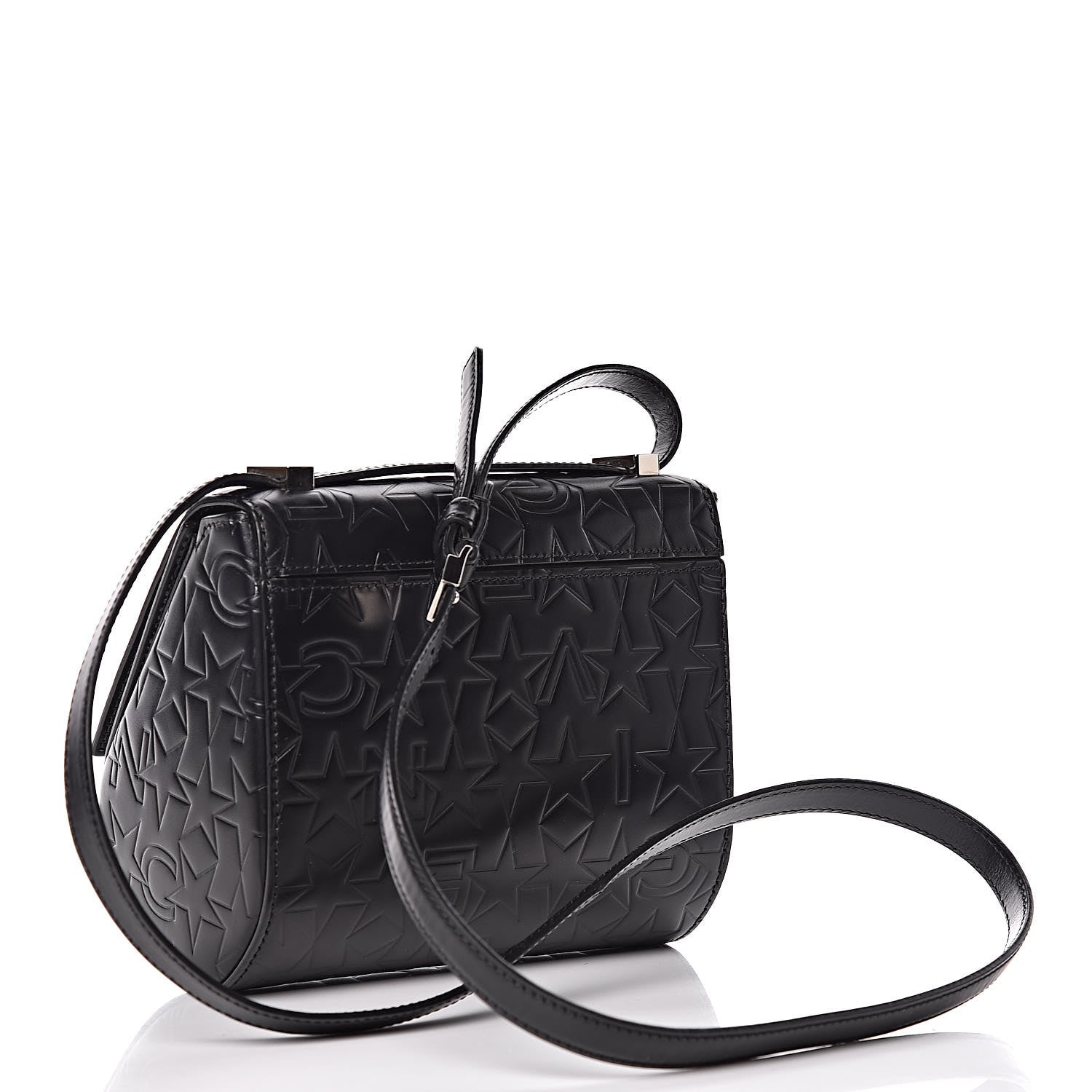 Givenchy Calfskin Star Embossed Mini Pandora Box Crossbody Bag Black 3 of 9