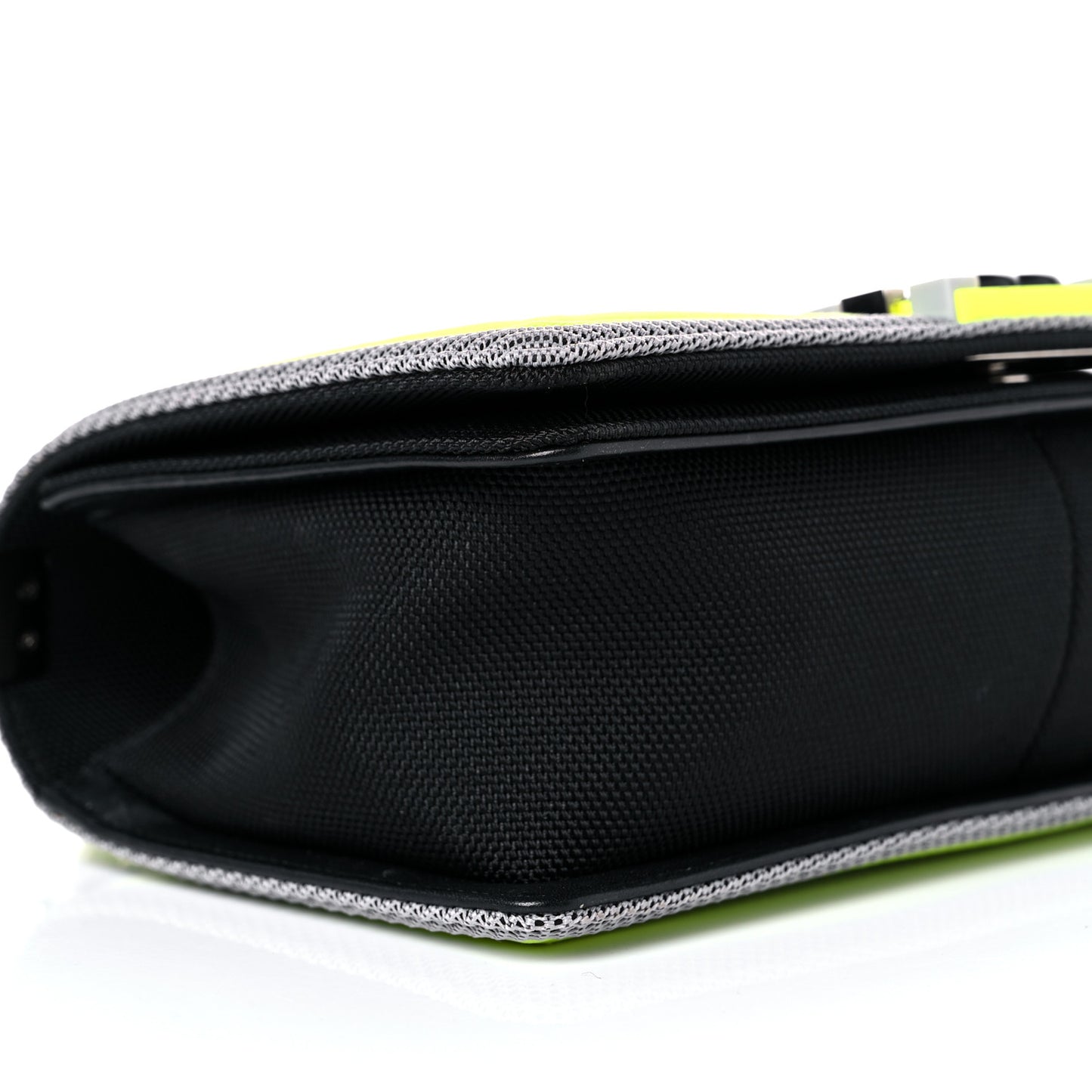 Canvas Quilted Medium Fluo Boy Flap Black Grey Yellow