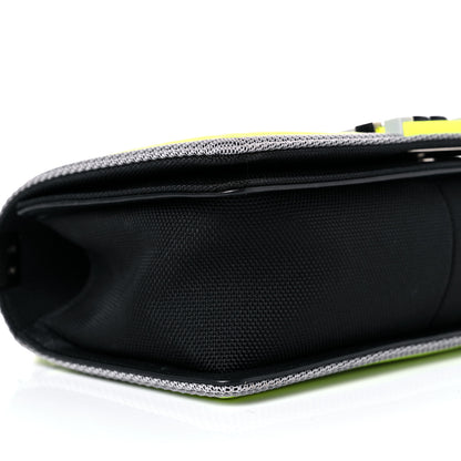 Chanel Canvas Quilted Medium Fluo Boy Flap Black Grey Yellow 8 of 15