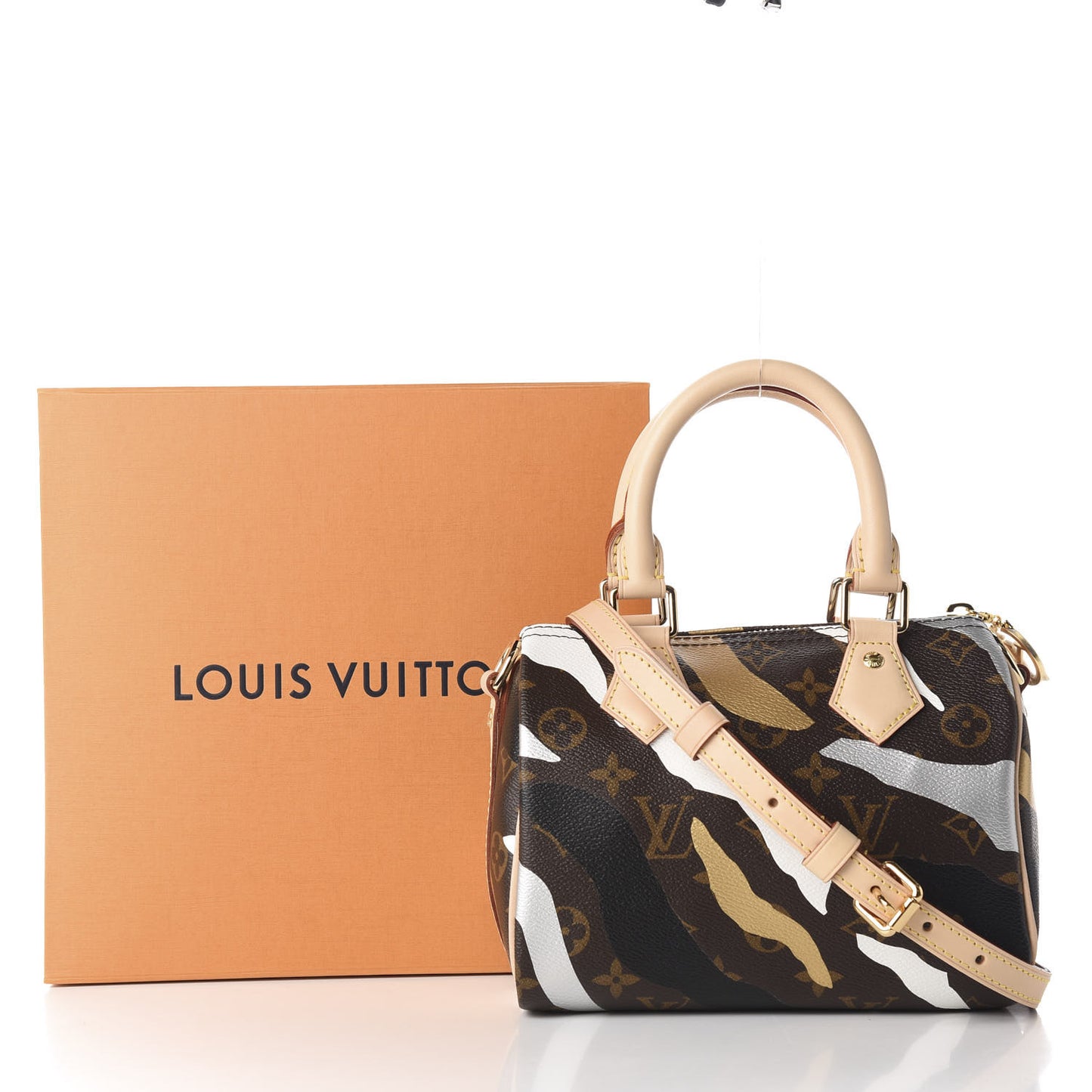 X LOL Monogram Speedy BB Gold Silver