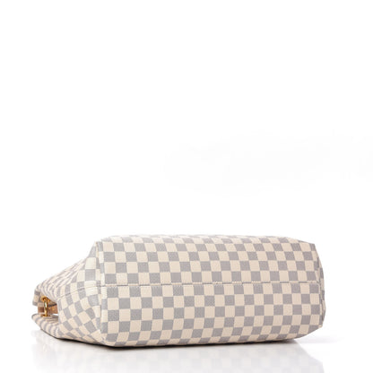 Louis Vuitton Damier Azur Graceful MM Rose Ballerine 4 of 10
