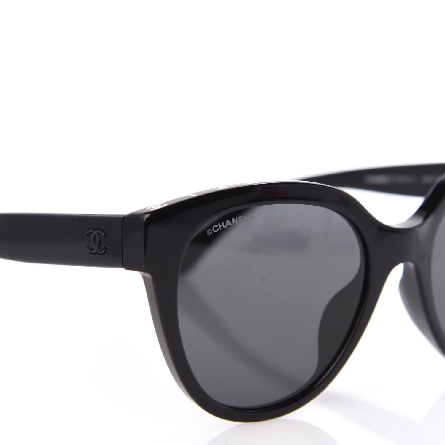 Chanel Acetate CC Butterfly Sunglasses 5414-A Black 7 of 9