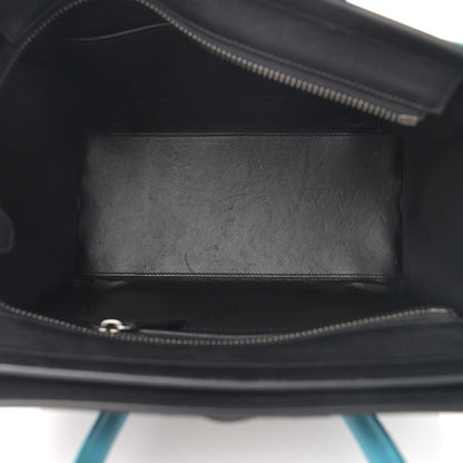 Celine Smooth Calfskin Micro Tri-Color Luggage Turquoise 5 of 12
