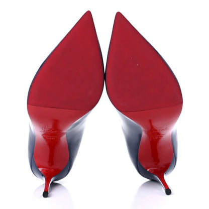 Christian Louboutin Patent Pigalle Follies 100 Pumps 38.5 China Blue 5 of 8