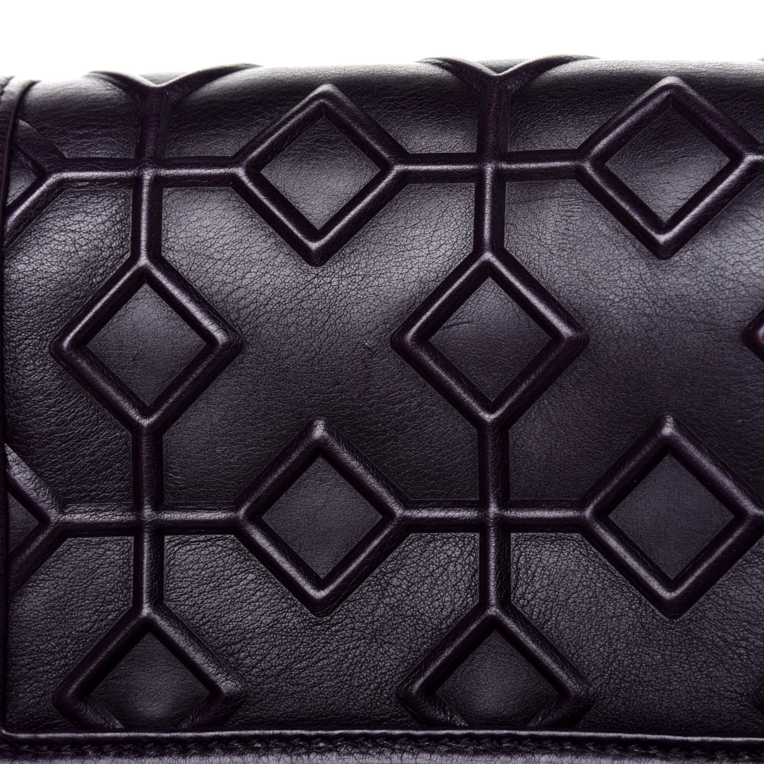 Chanel Calfskin Crystal Embossed Small Boy Flap Plum 18 of 20