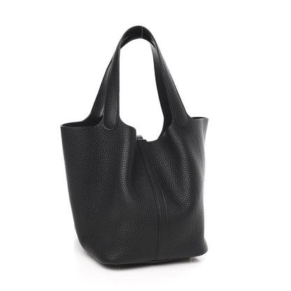 Hermes Taurillon Clemence Picotin Lock 18 PM Black 3 of 11