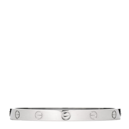 Cartier 18K White Gold LOVE Bracelet 17 1 of 5