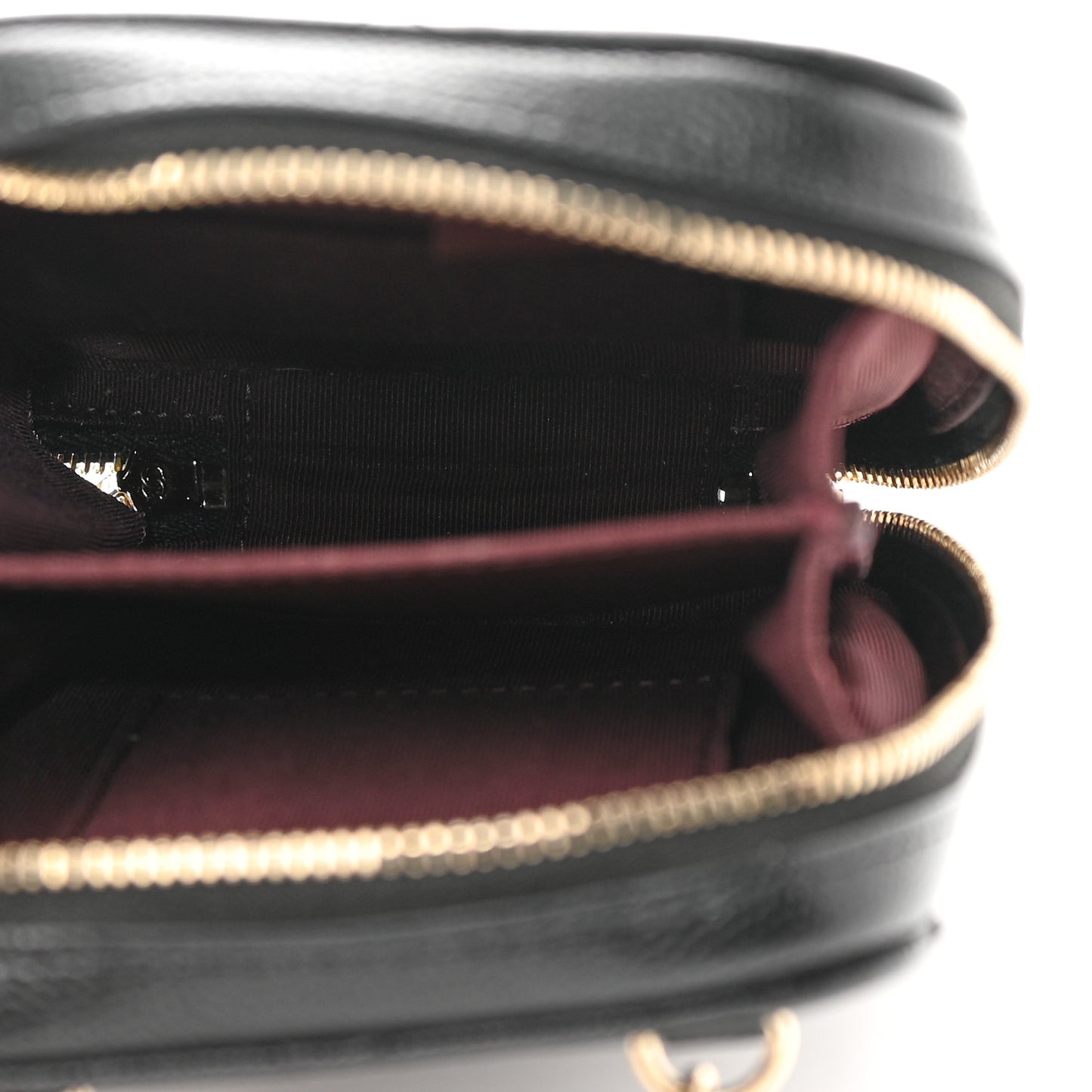 Caviar Quilted Phone Holder Wallet On Chain WOC Black