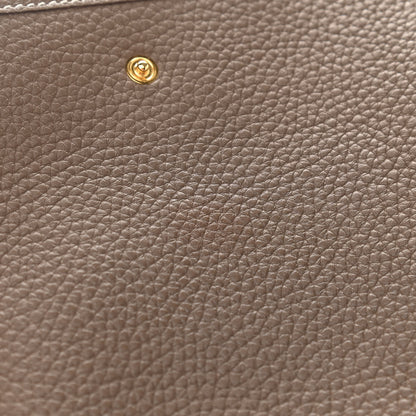 Hermes Taurillon Clemence Amazone Evelyne TPM Etoupe Bleu Indigo 11 of 12