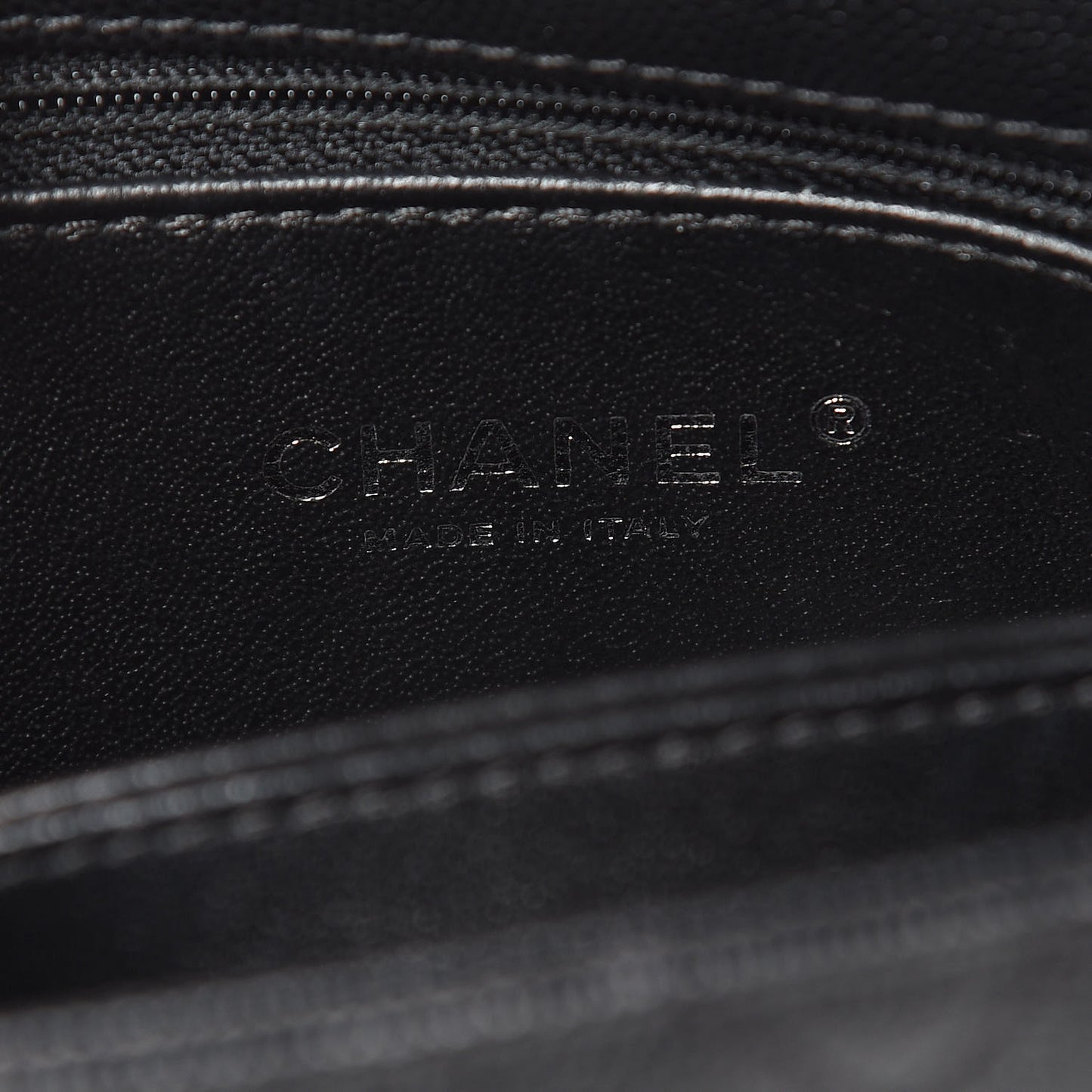 Caviar Lizard Quilted Mini Coco Handle Flap Black