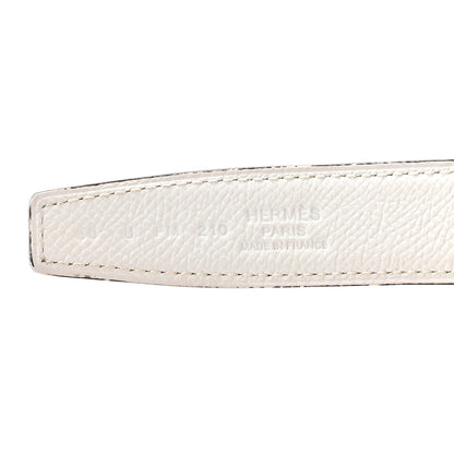 Hermes Swift Epsom 32mm H Belt 80 32 Etain White 5 of 8