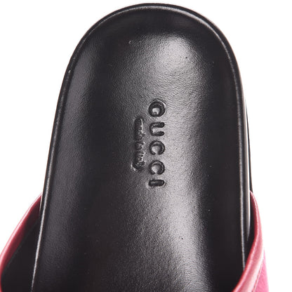 Gucci Softy Velvet Malaga Kid Womens Horsebit River Slippers 37 Light Raspberry Rose 6 of 10