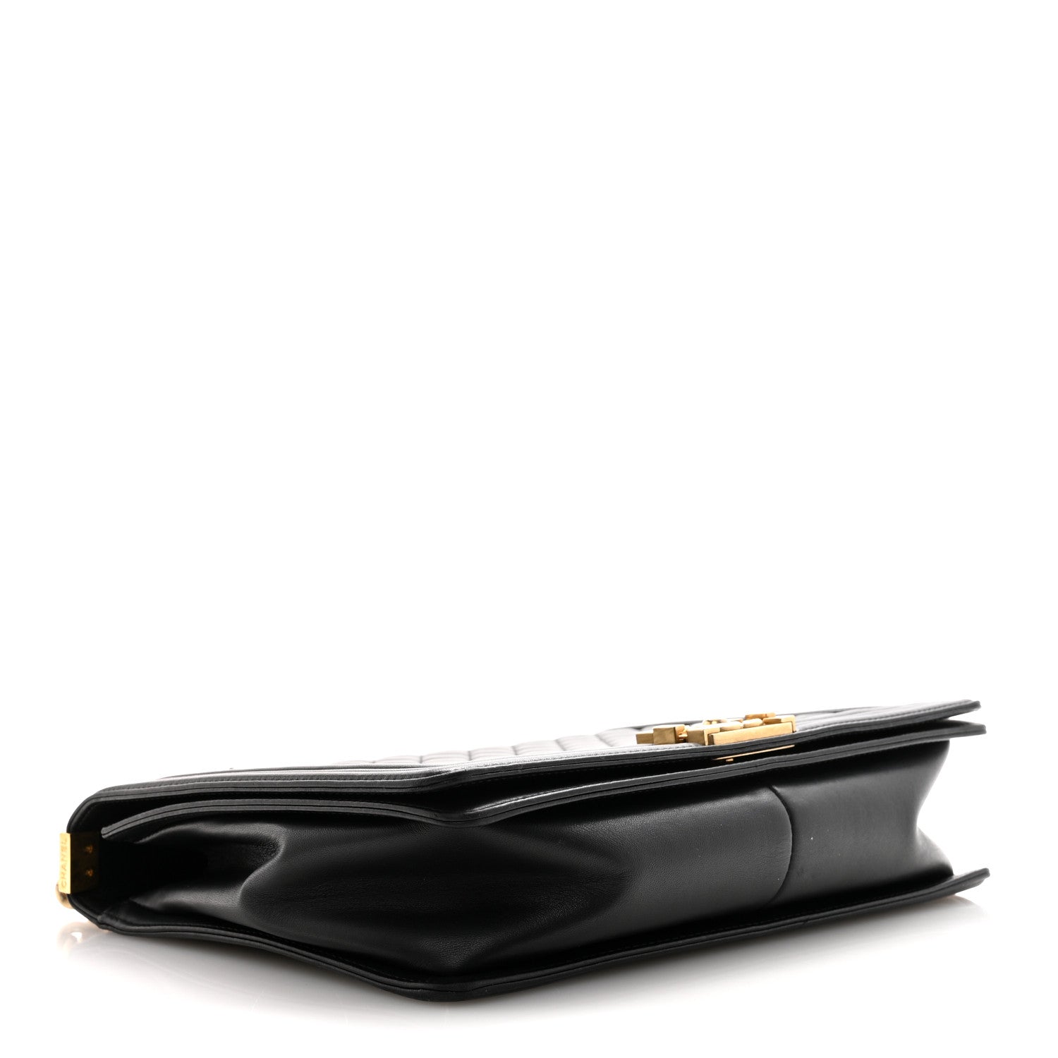 Chanel Lambskin Quilted Large Boy Flap Black 4 of 10