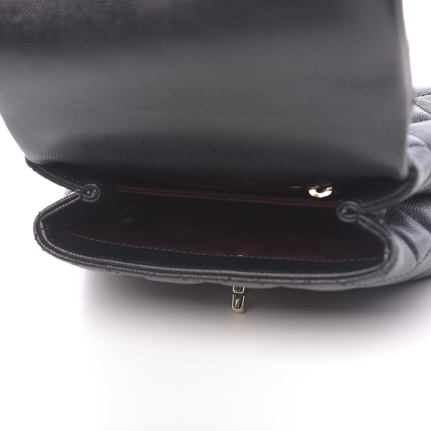 Caviar Quilted Extra Mini Coco Handle Flap Black