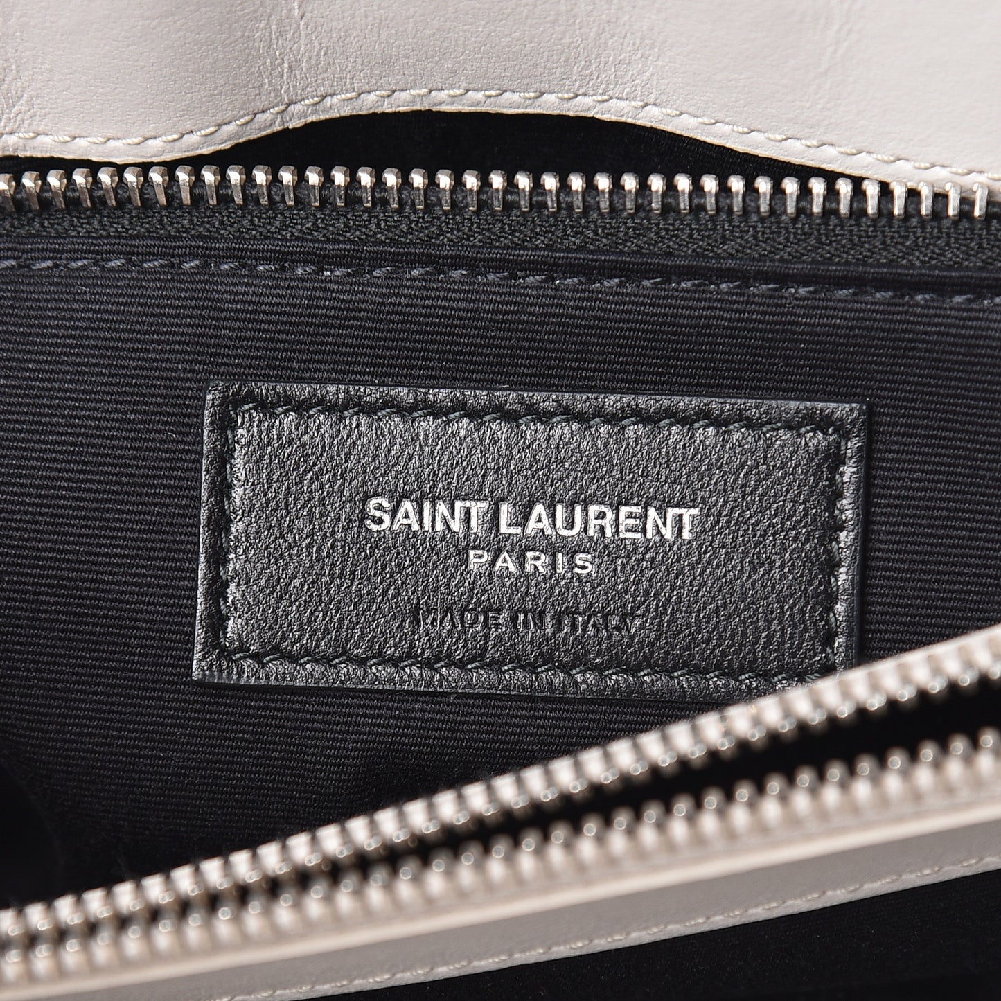 Calfskin Y Quilted Monogram Medium Loulou Chain Satchel Ivory