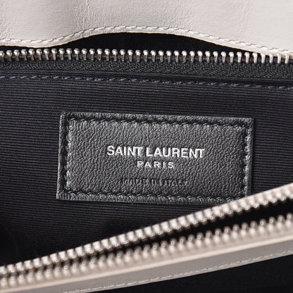 Saint Laurent Calfskin Y Quilted Monogram Medium Loulou Chain Satchel Ivory 8 of 11