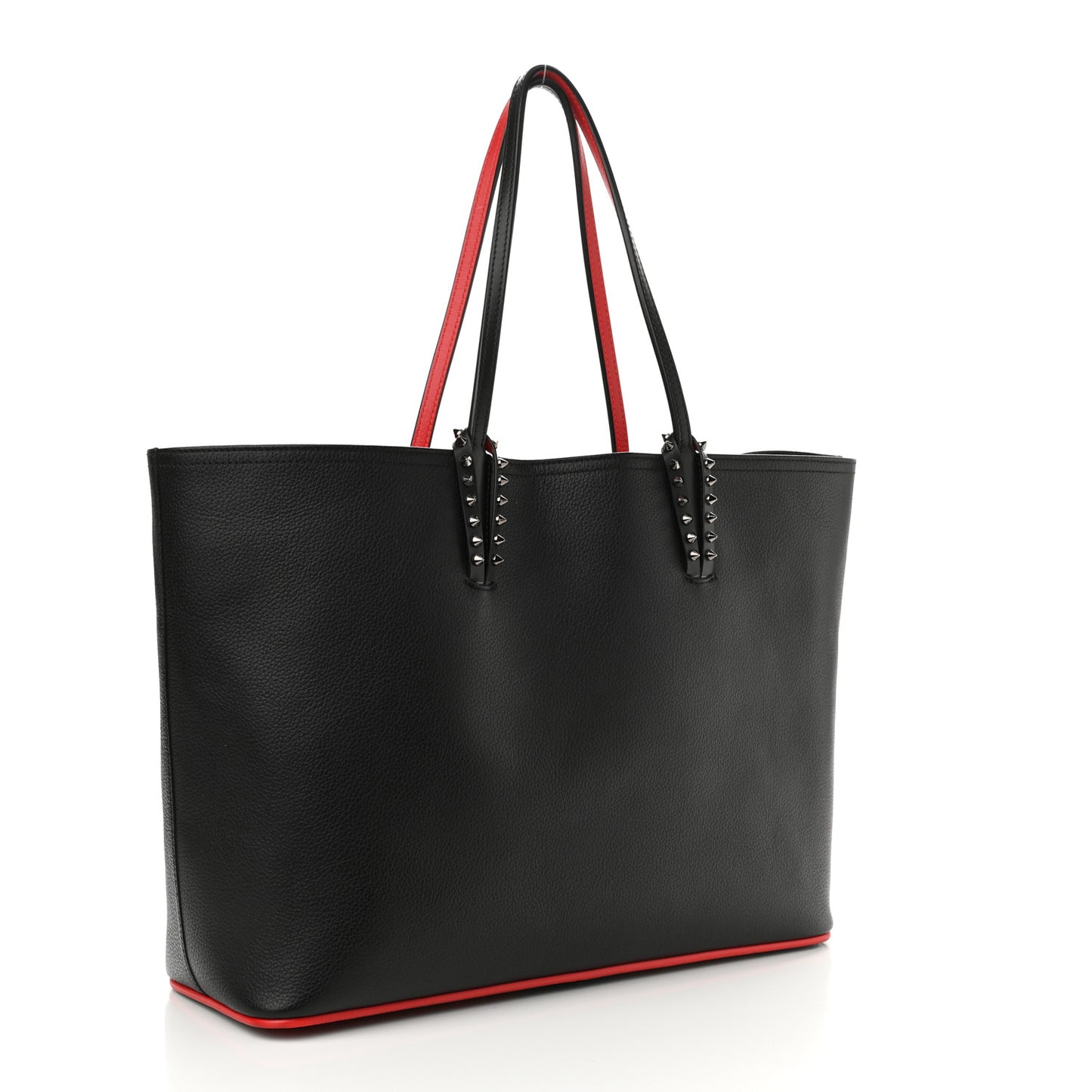 Calfskin Spikes East West Cabata Tote Black