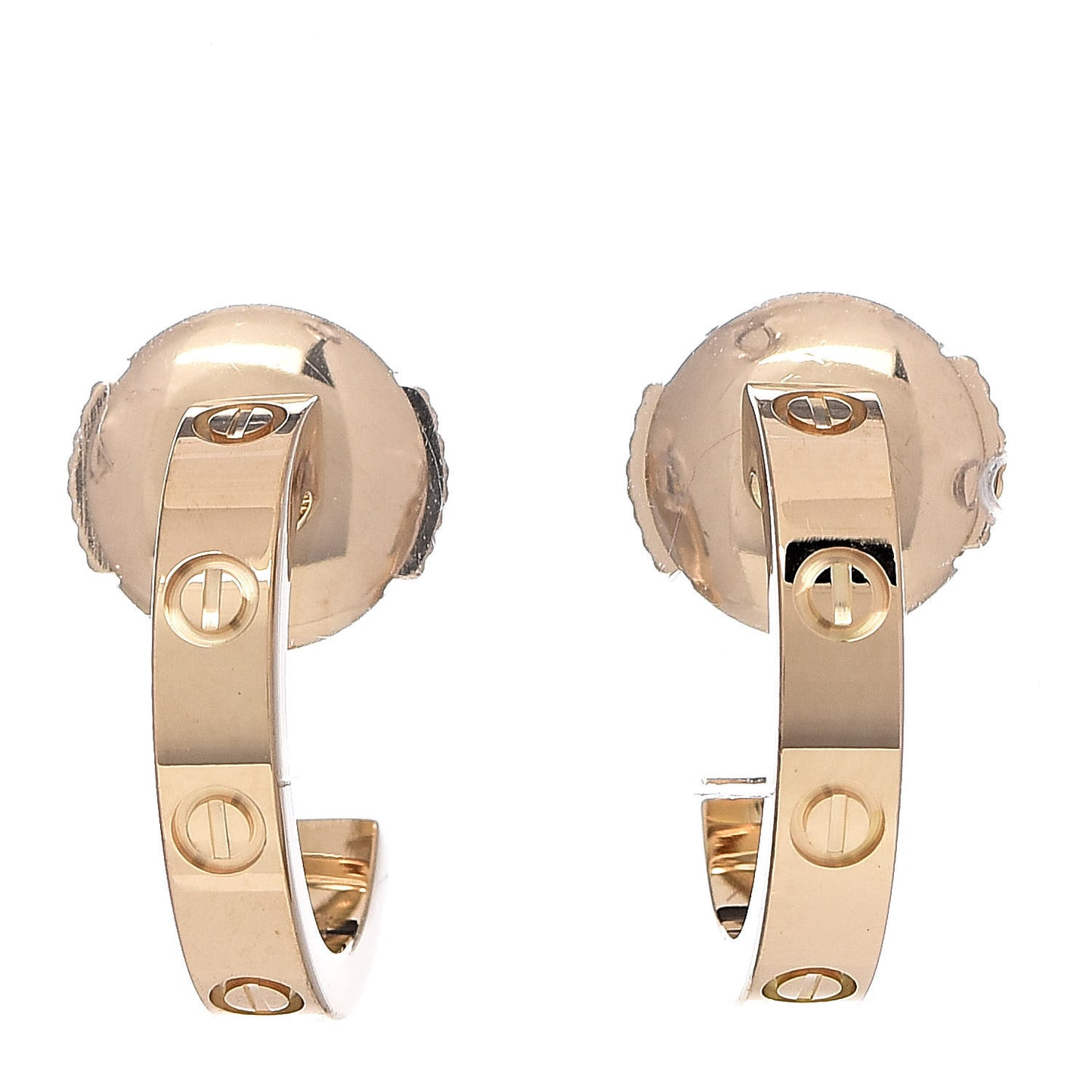 18K Yellow Gold Small LOVE Hoop Earrings