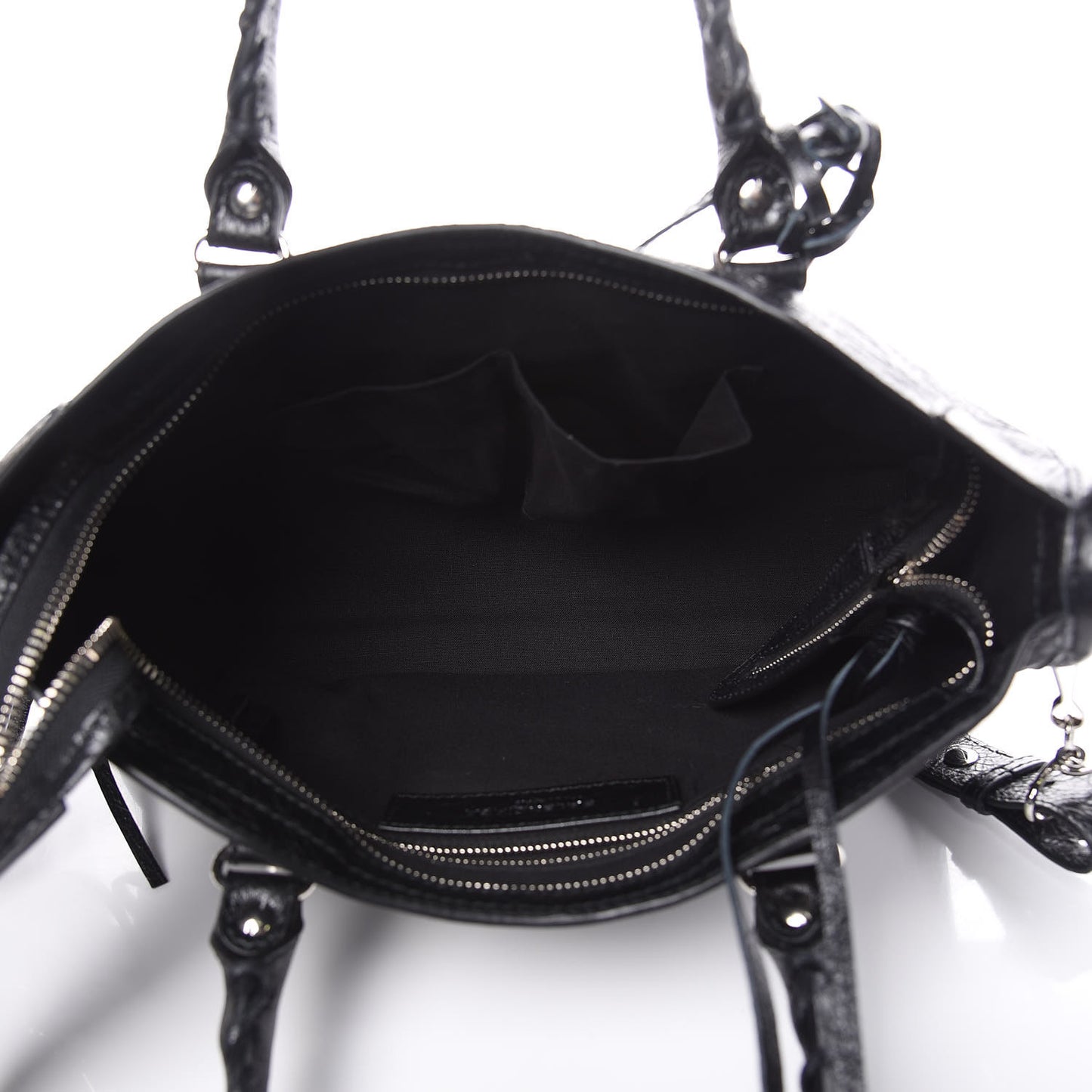 Agneau Classic Silver Hardware S City Black