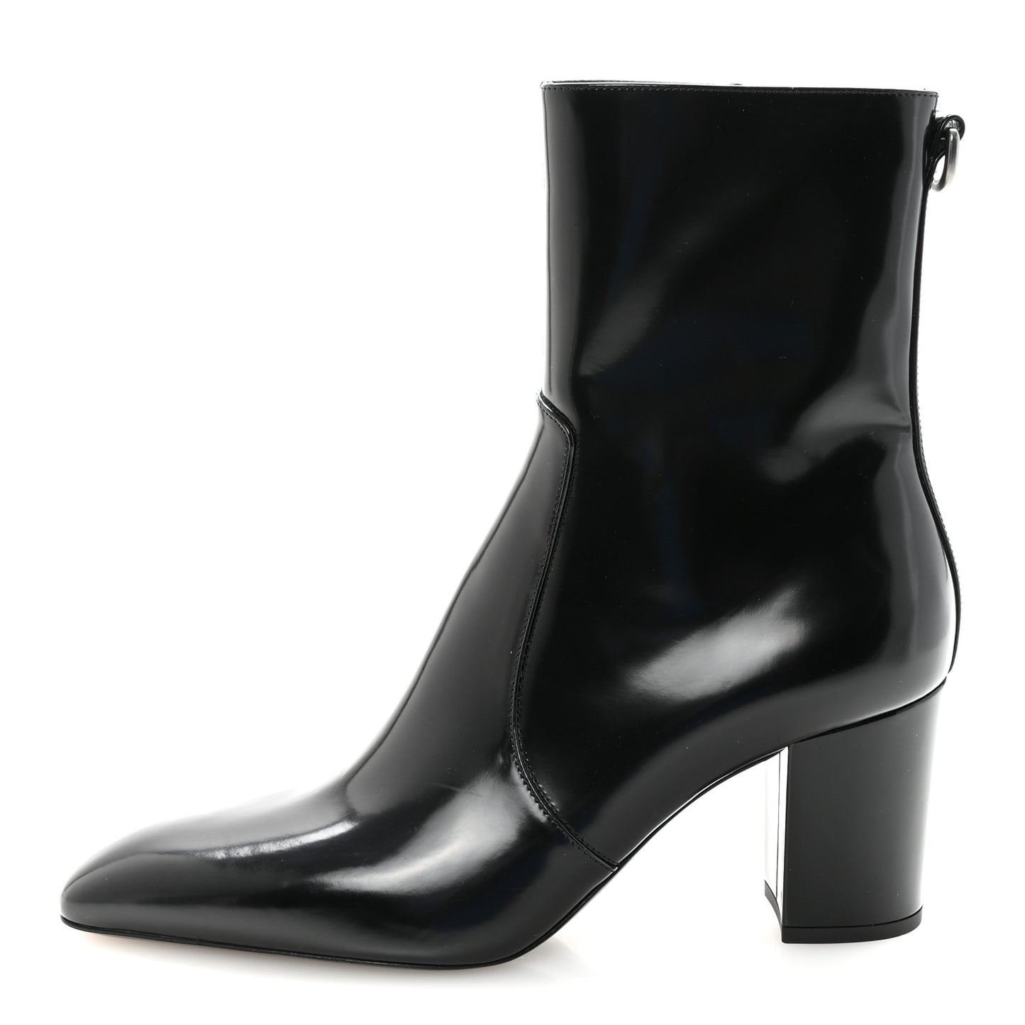 Vitello Marilyn Betty 70 Ankle Zip Boots 39 Black