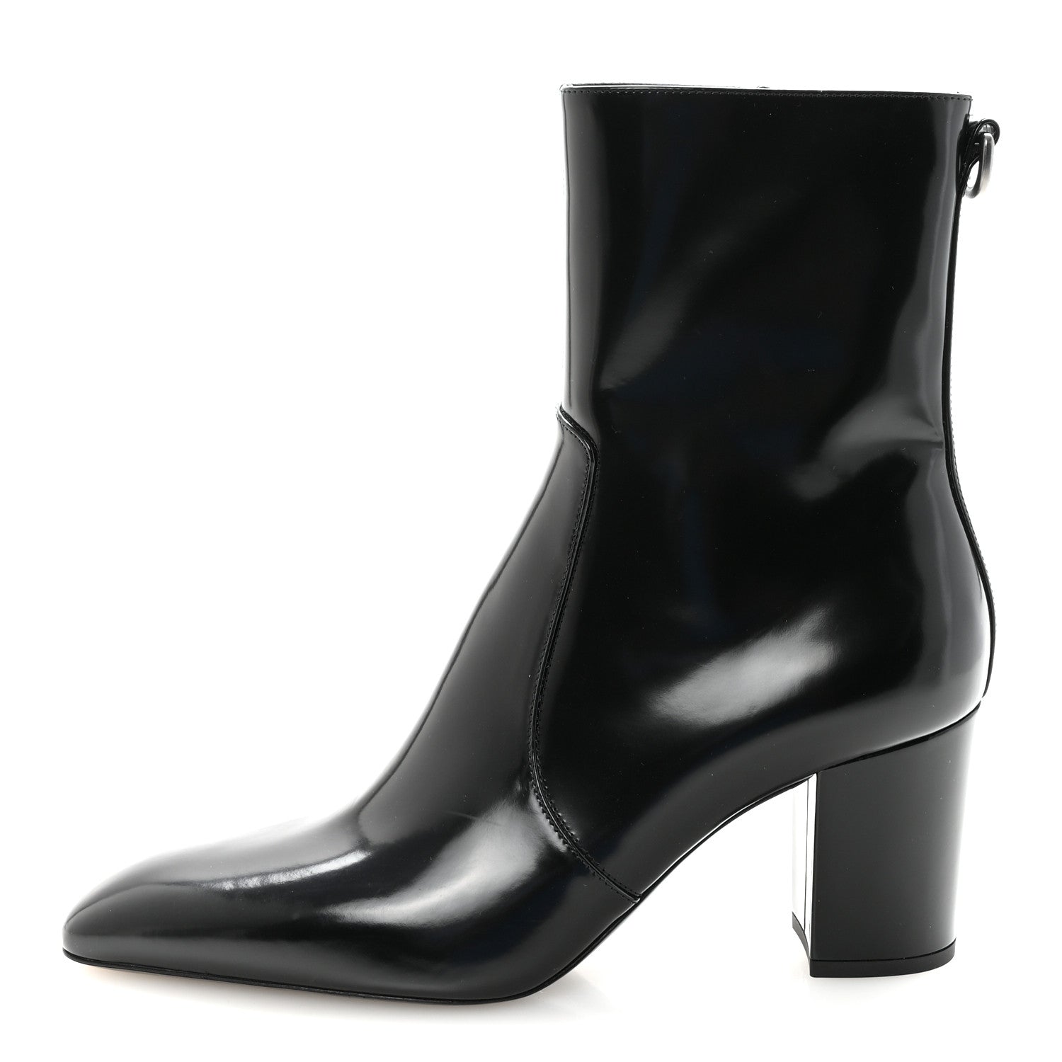 Saint Laurent Vitello Marilyn Betty 70 Ankle Zip Boots 39 Black 1 of 8