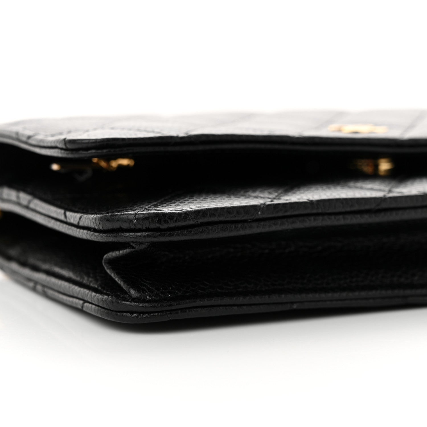 Chanel Caviar Quilted Wallet on Chain WOC Black 10 of 12