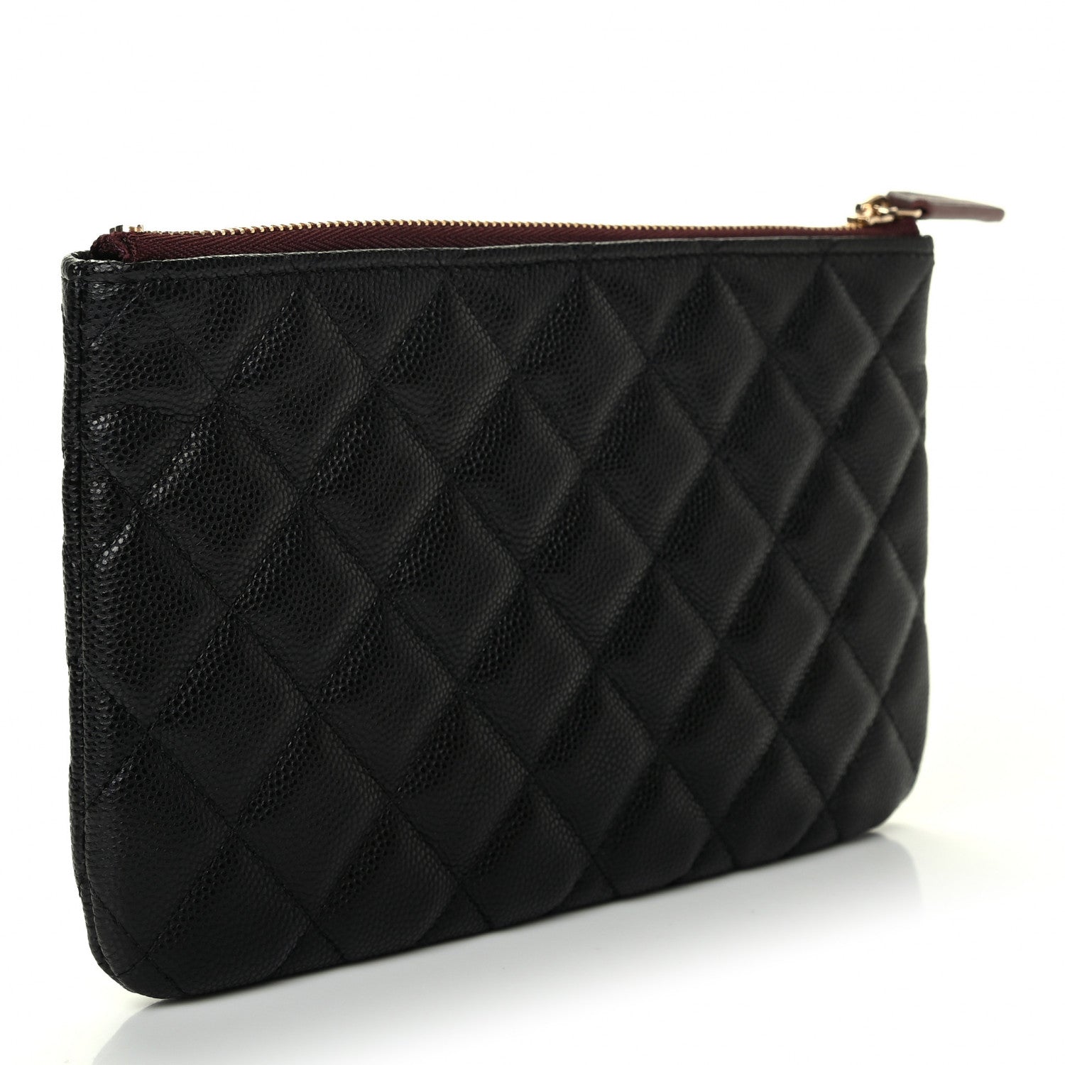 Chanel Caviar Quilted Cosmetic Case Black 2 of 4