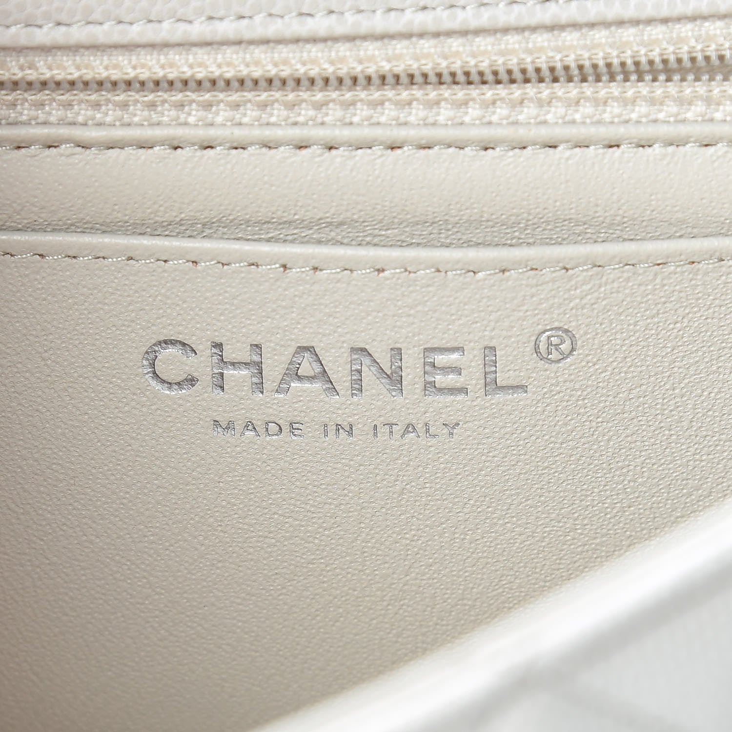 Chanel Caviar Quilted Mini Rectangular Flap Ivory 6 of 11
