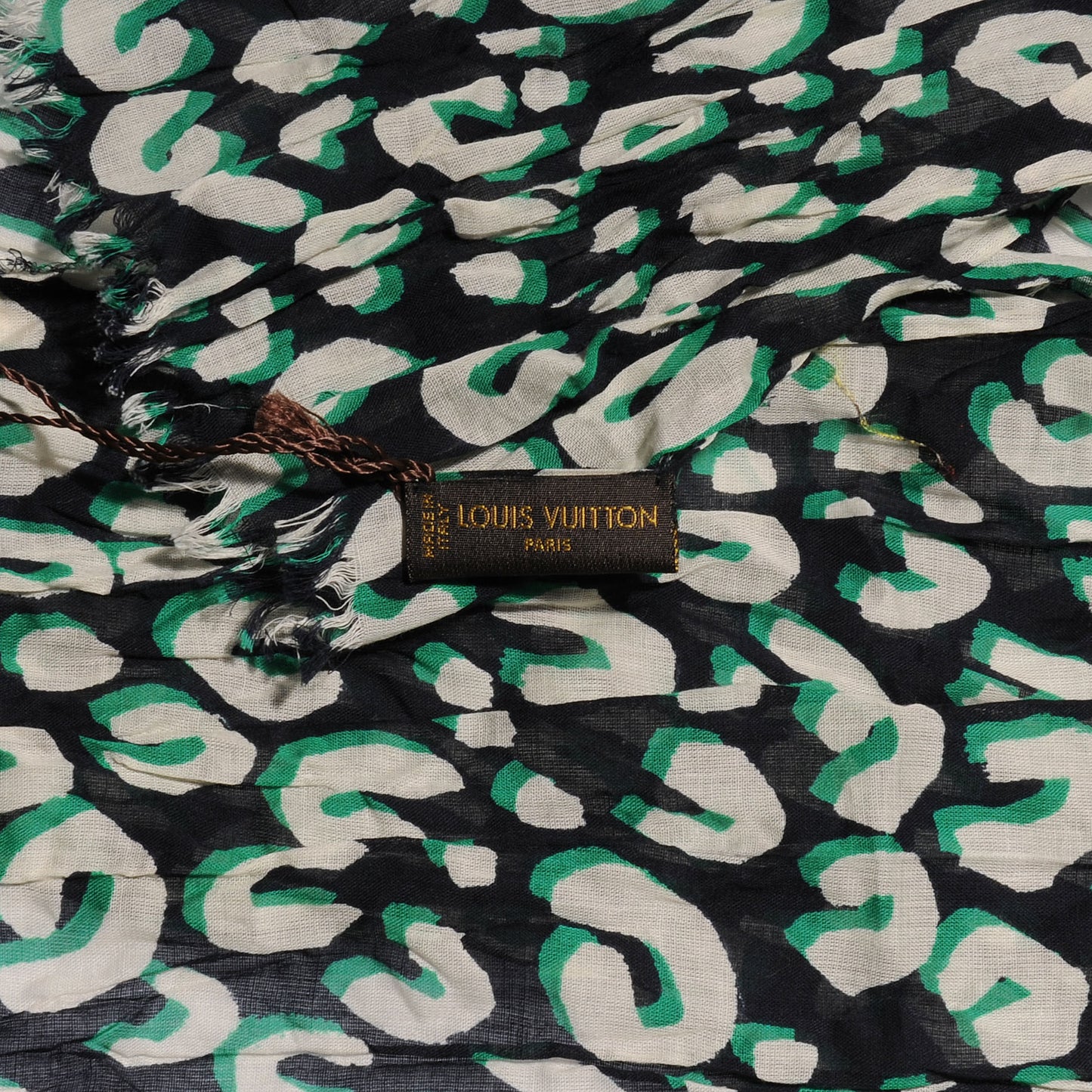 Cotton Leopard Pareo Blue Infini