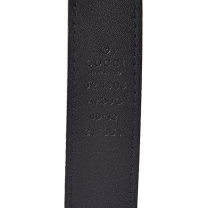Gucci Moon Calfskin Torchon Double G 25mm Belt 80 32 Black 5 of 8