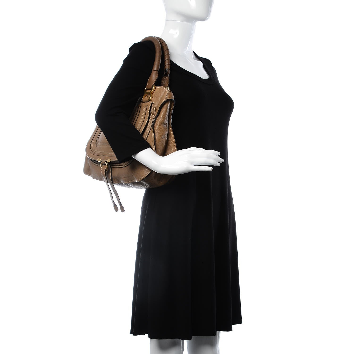 Chloe Calfskin Medium Marcie Satchel Nut 2 of 7