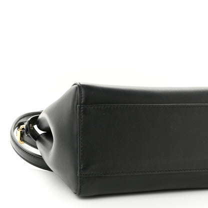 Fendi Nappa Stacked Bar Mini Peekaboo Iconic Satchel Black 9 of 10