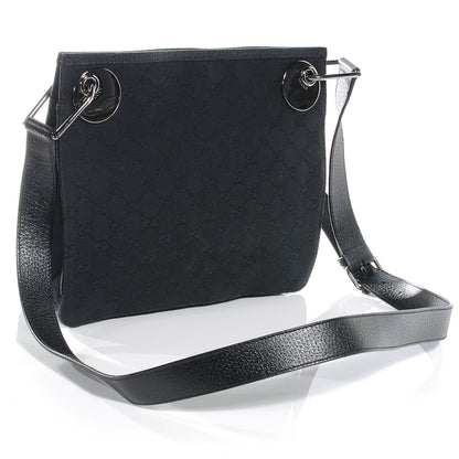 Gucci Monogram Eclipse Messenger Bag Black 3 of 8