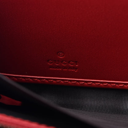 Gucci Guccissima Cherries Zip Around Wallet Hibiscus Red 6 of 12