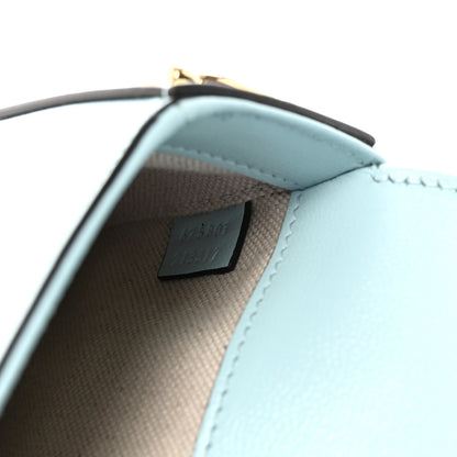 Gucci Azalea Calfskin Crystal GG Monogram Mini Horsebit 1955 Shoulder Bag Light Blue 7 of 10
